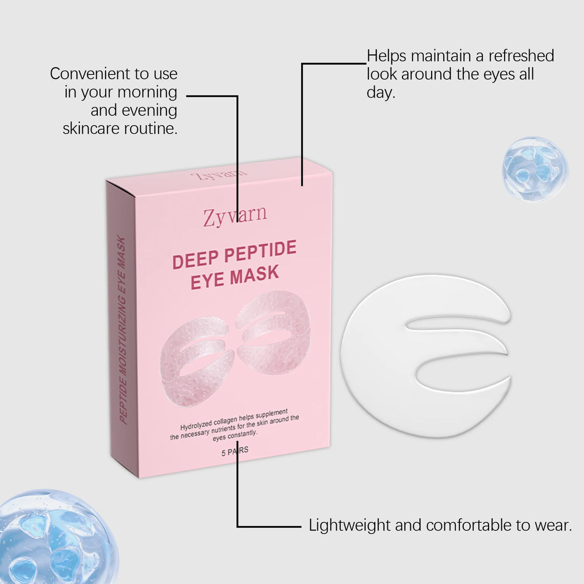 Parches de Colágeno y Péptidos para Ojos